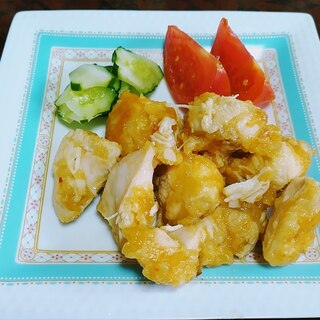 鶏むね肉のガーリックマヨ焼き